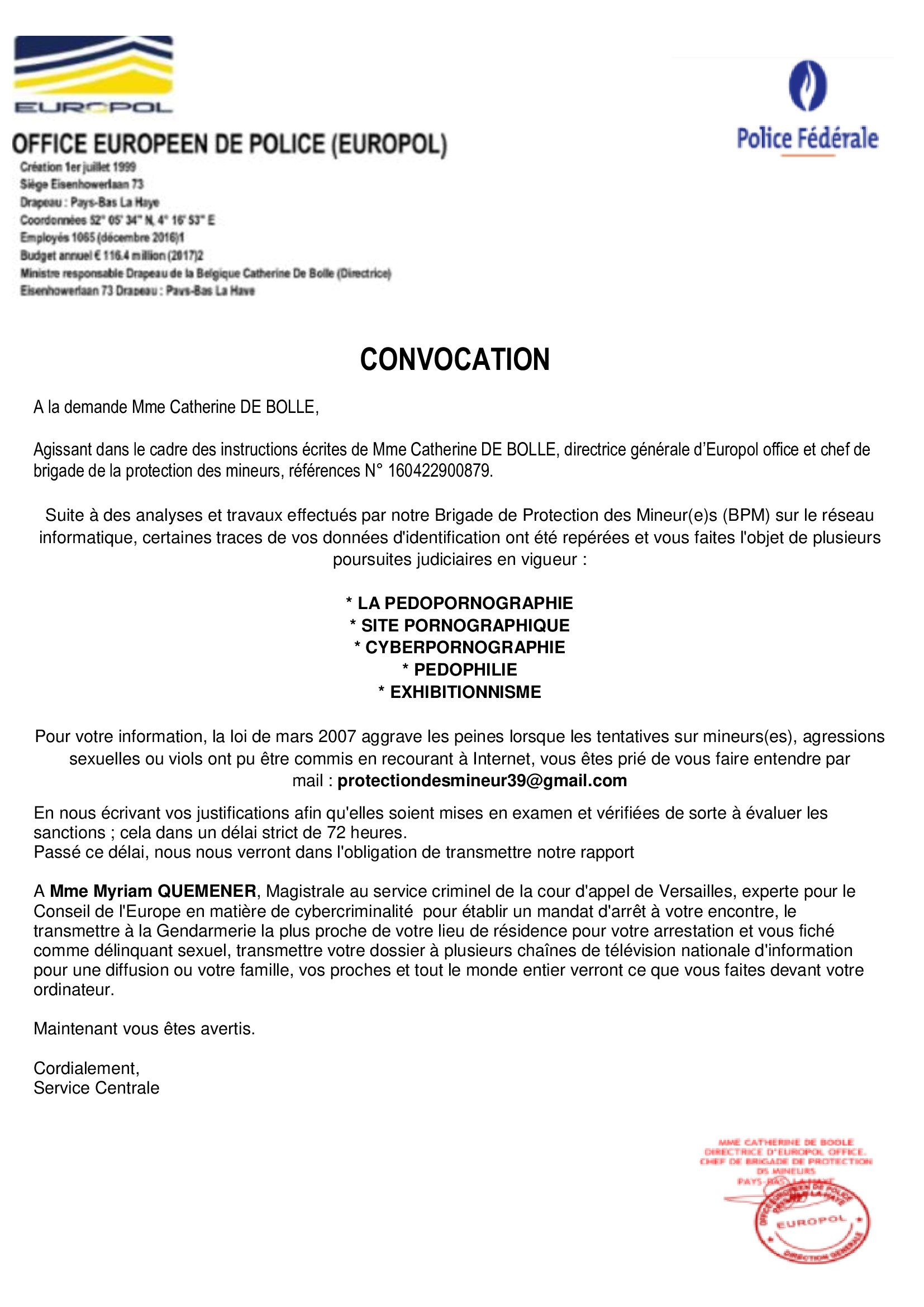 Attention aux fausses convocations judiciaires envoyées par mail La Tribune